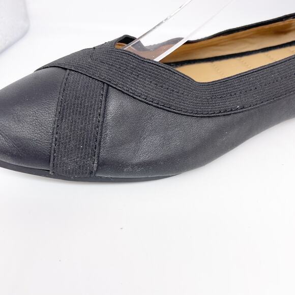 Me Too Women's Black Leather Reign Flat Nappa Size 8.5M - Picture 14 of 15